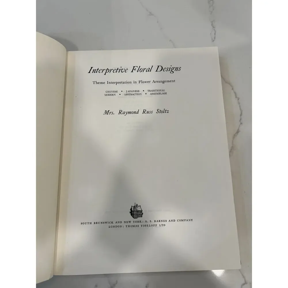 Vtg‎ 1972 Interpretive Floral Design HBDJ Modern Art Japanese Flower Arranging